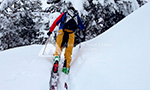 excursions guidées avec des skis de montagne